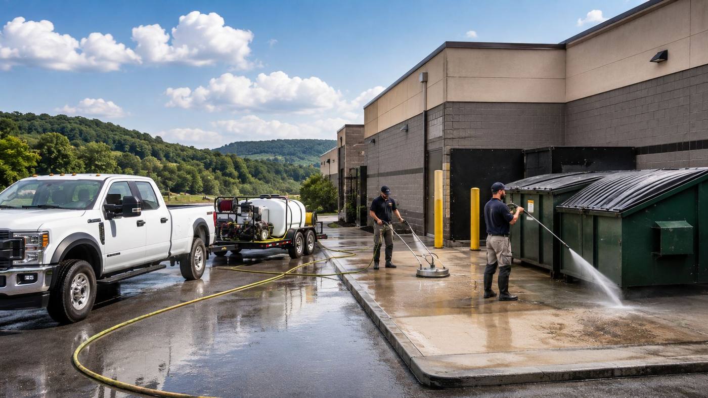 Dumpster Pad & Concrete Cleaning in Bedford, PA