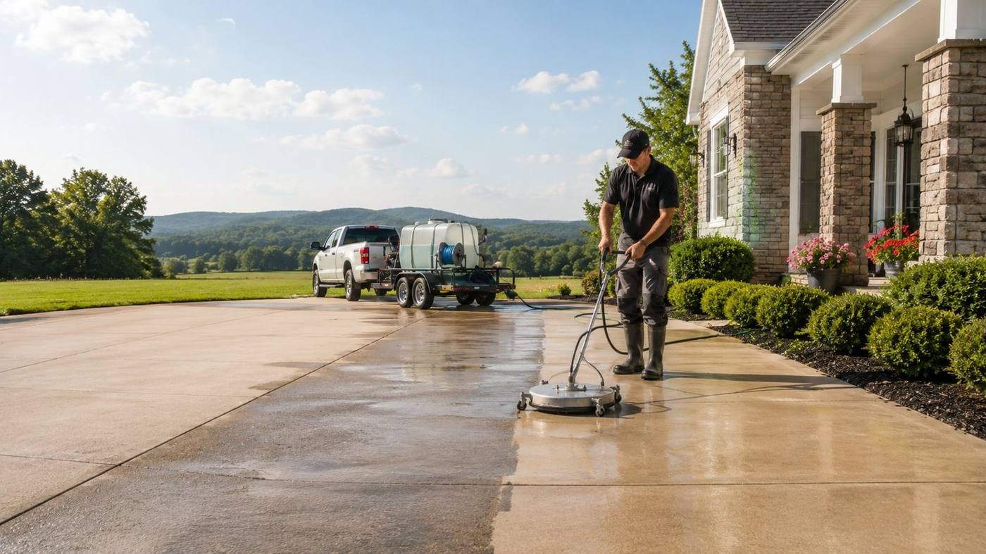 Pressure washing quote request in Bedford, PA